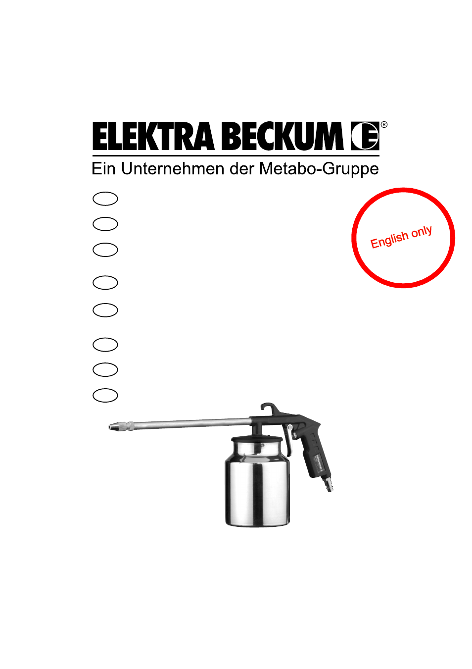 Elektra Beckum UBS 820 User Manual | 5 pages