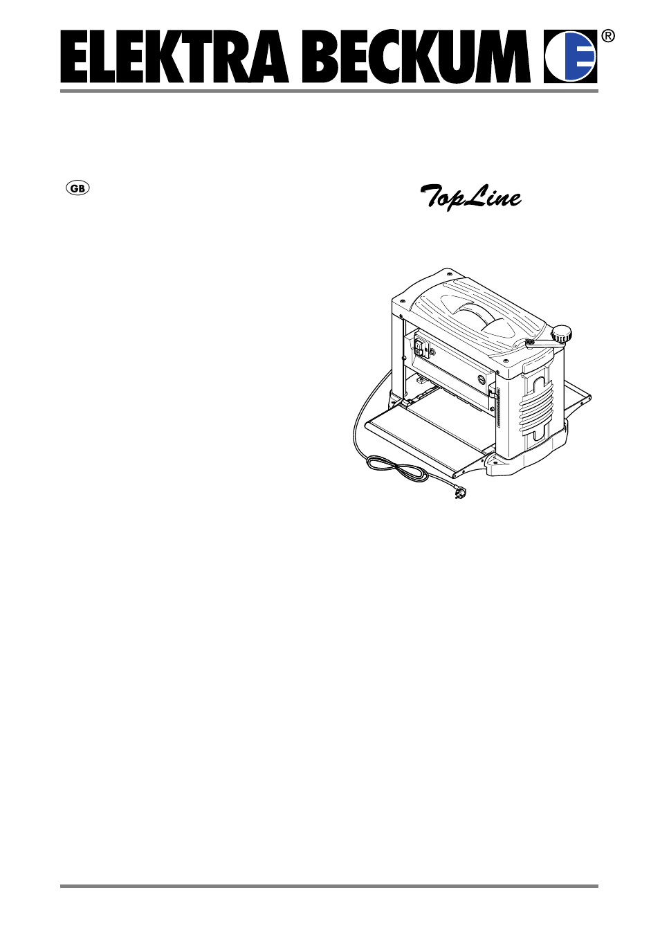 Elektra Beckum DH 315 User Manual | 16 pages