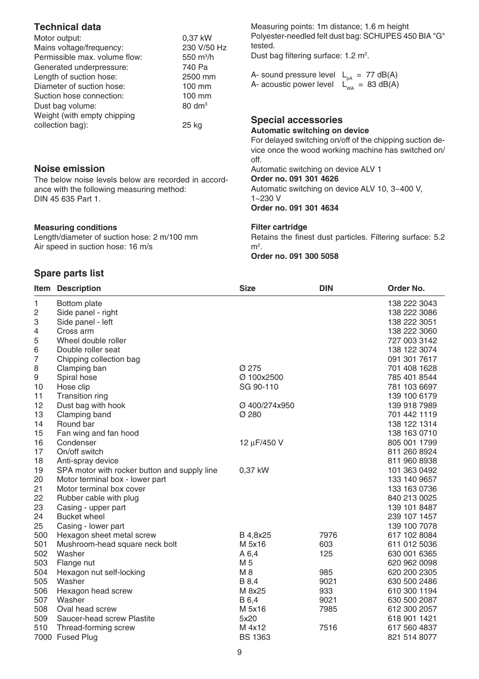 Elektra Beckum SPA 1100 User Manual | Page 6 / 8