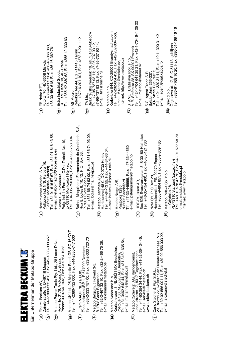 Eb_adr3c.fm | Elektra Beckum SPA 1100 User Manual | Page 8 / 8