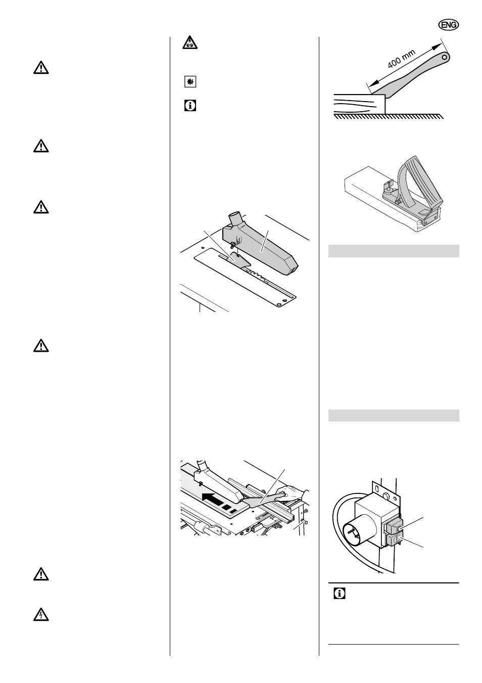 3 symbols used throughout these instructions, 4 safety devices, Special product features | Operating elements, 3 symbols used throughout, These instructions | Elektra Beckum TKHS 315 P User Manual | Page 5 / 15