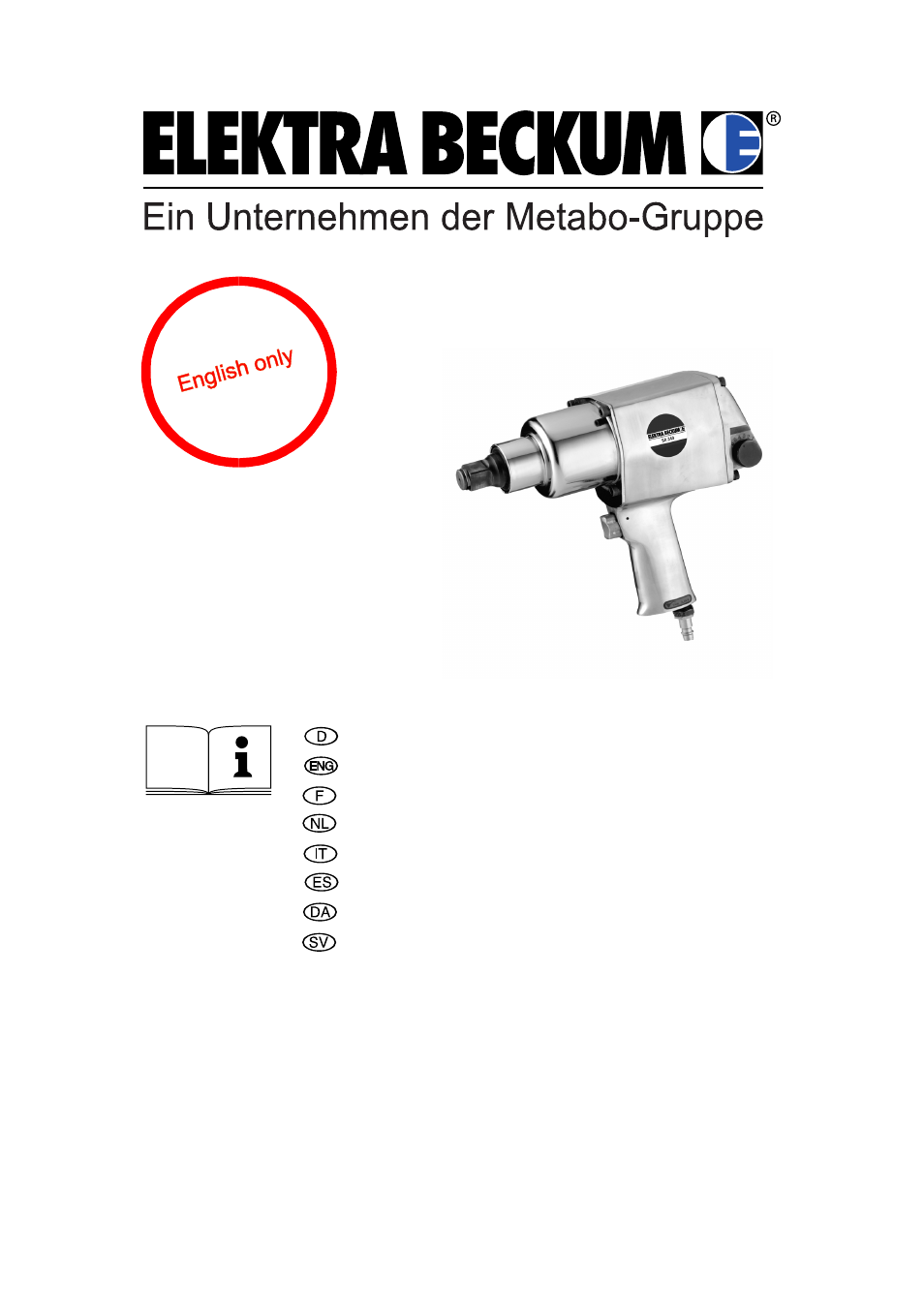 Elektra Beckum SR 340 User Manual | 5 pages