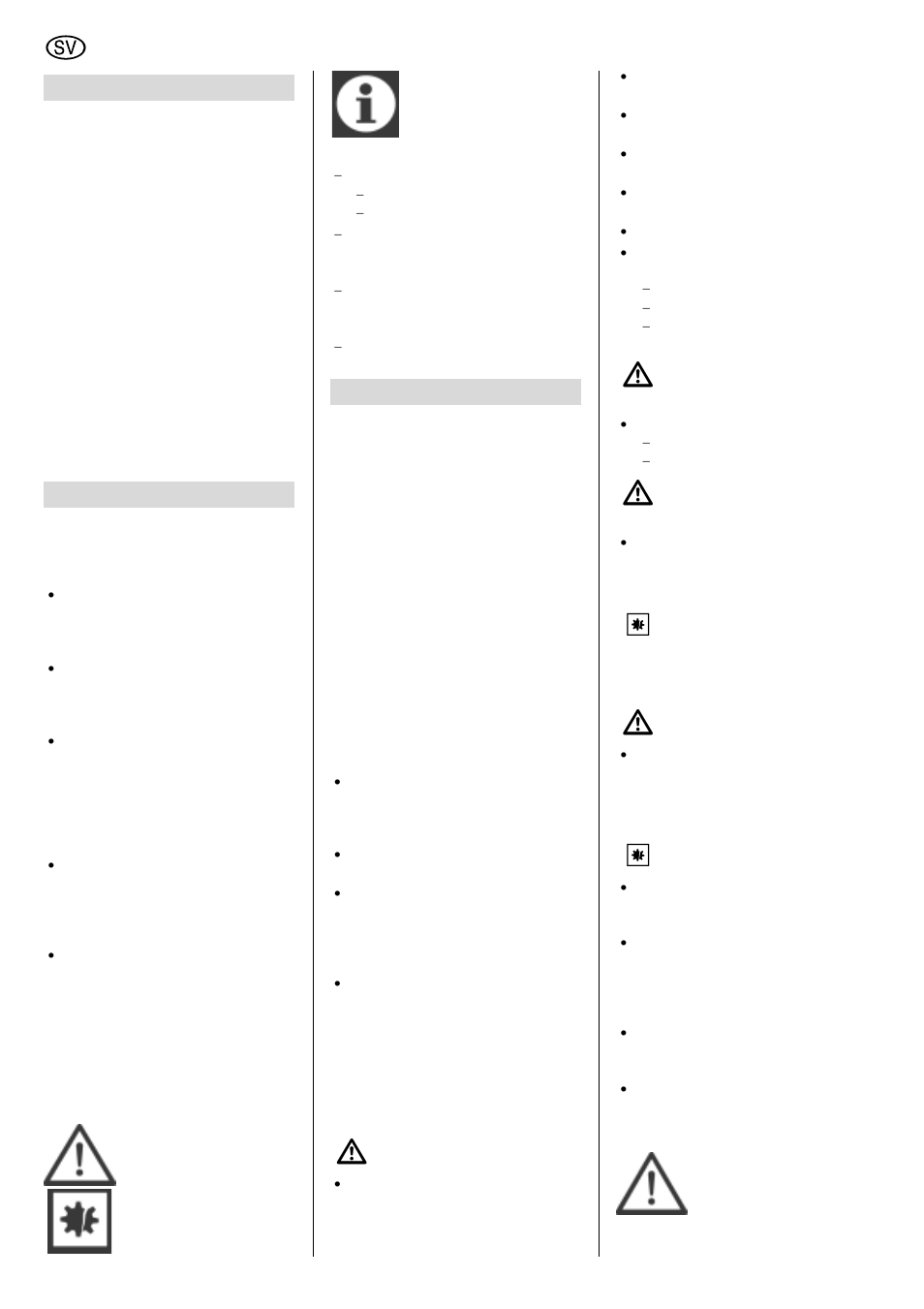 Svenska | Elektra Beckum SR 4900 L User Manual | Page 24 / 48