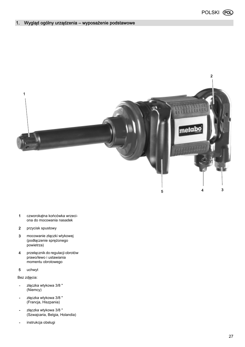 Polski | Elektra Beckum SR 4900 L User Manual | Page 27 / 48