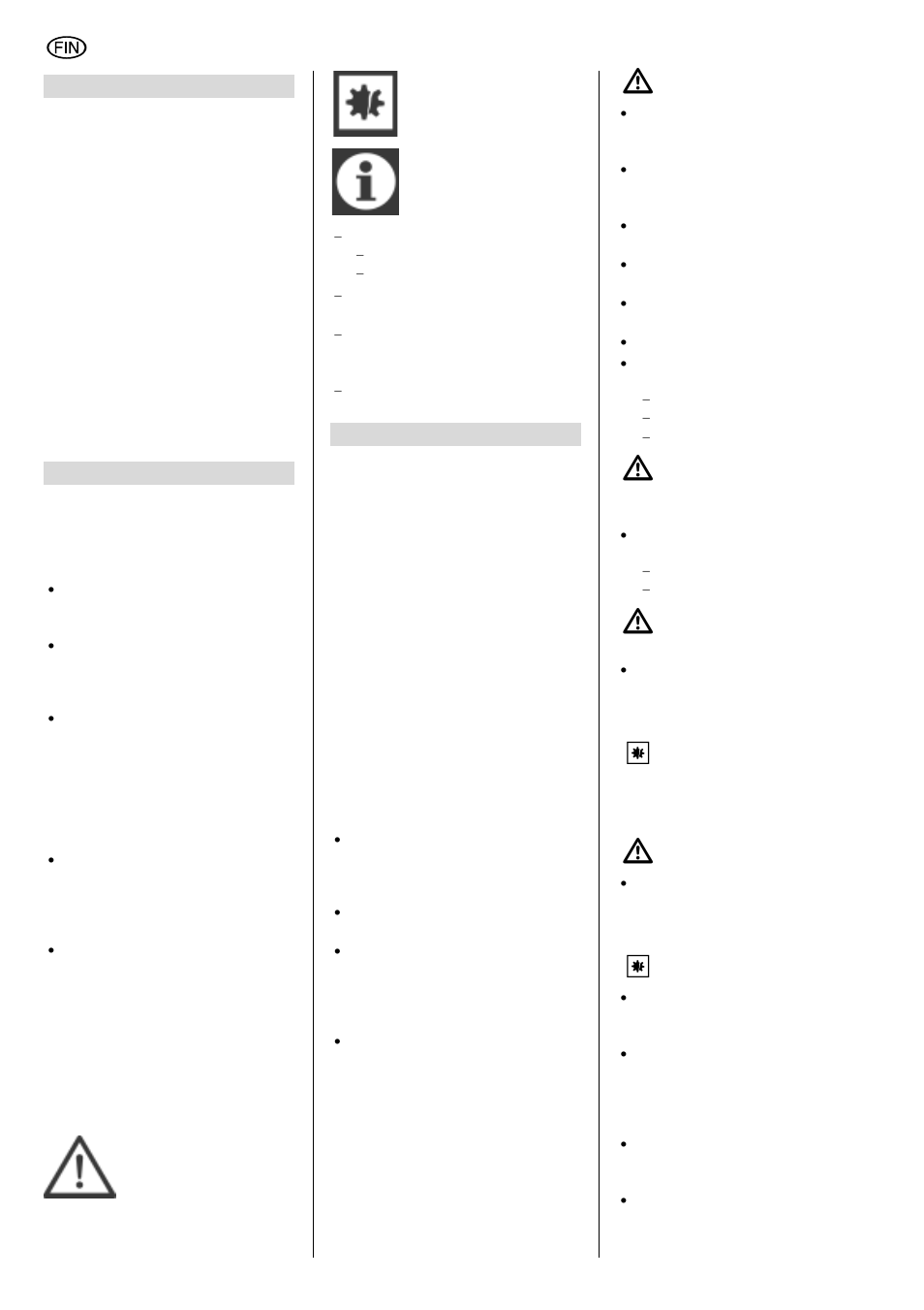 Suomi | Elektra Beckum SR 4900 L User Manual | Page 36 / 48