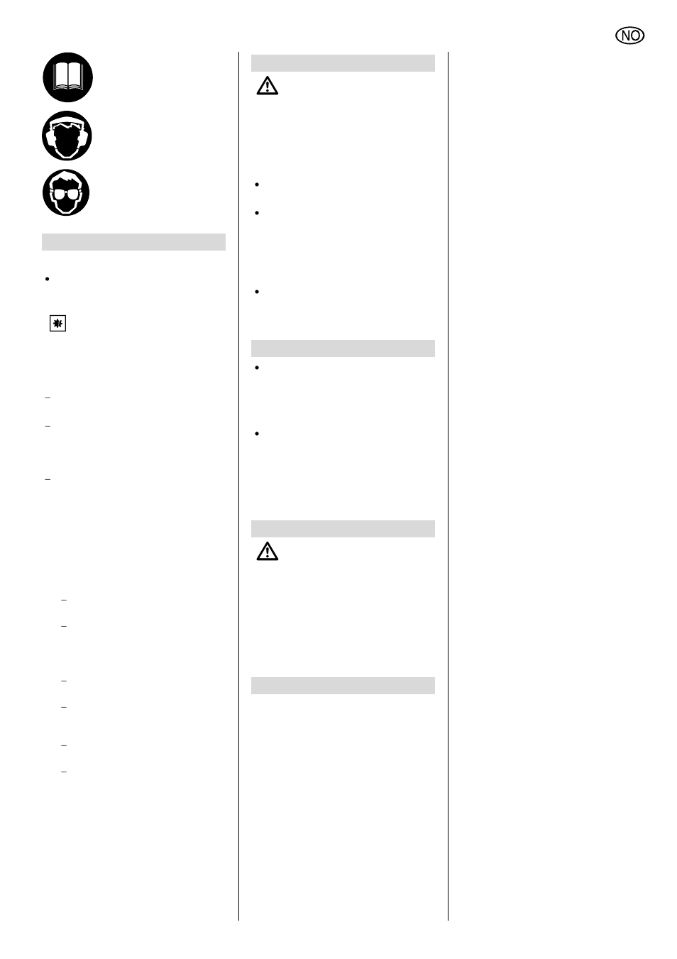 Norsk | Elektra Beckum SR 4900 L User Manual | Page 41 / 48