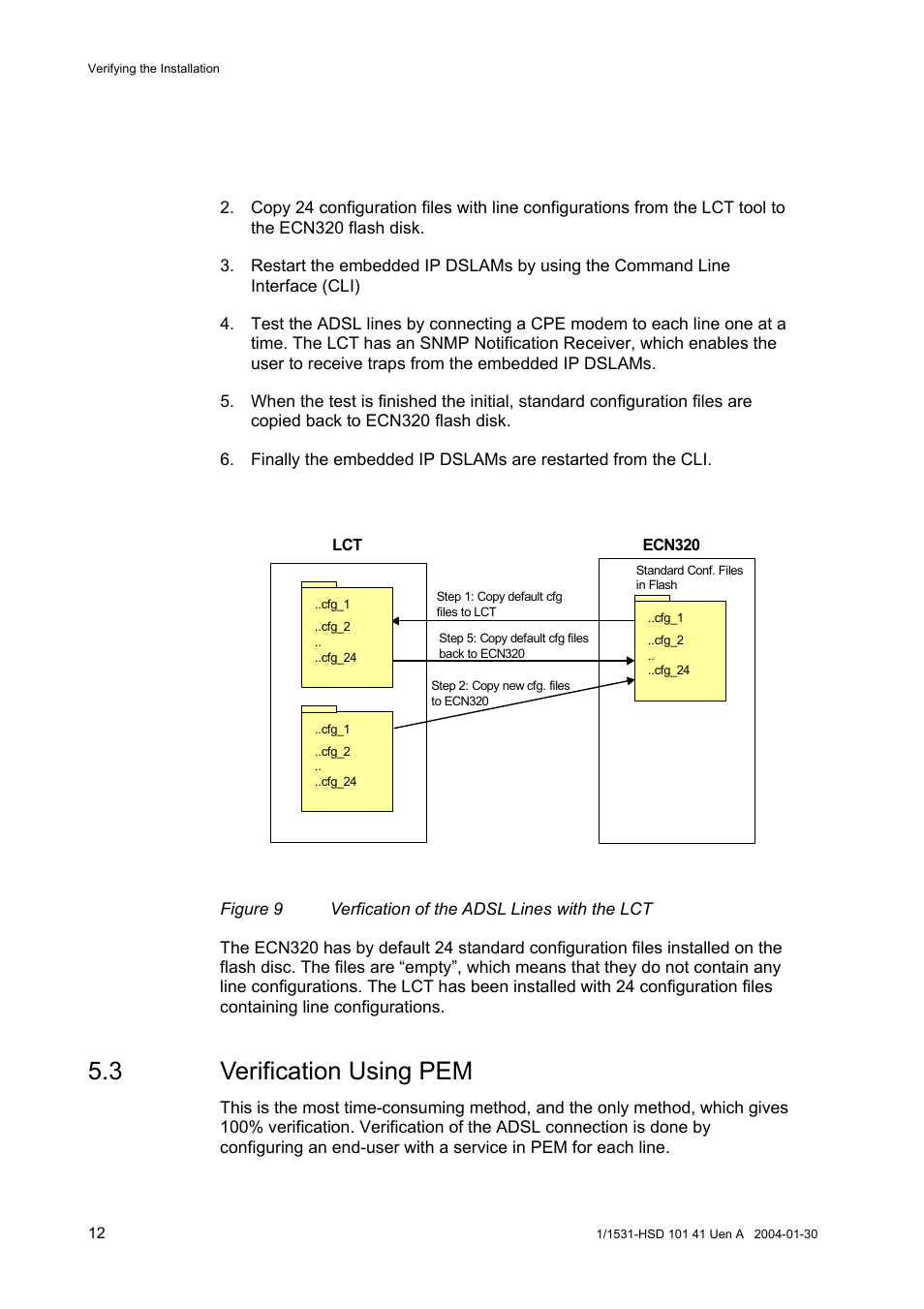 3 verification using pem | Ericsson EDN312 User Manual | Page 16 / 20