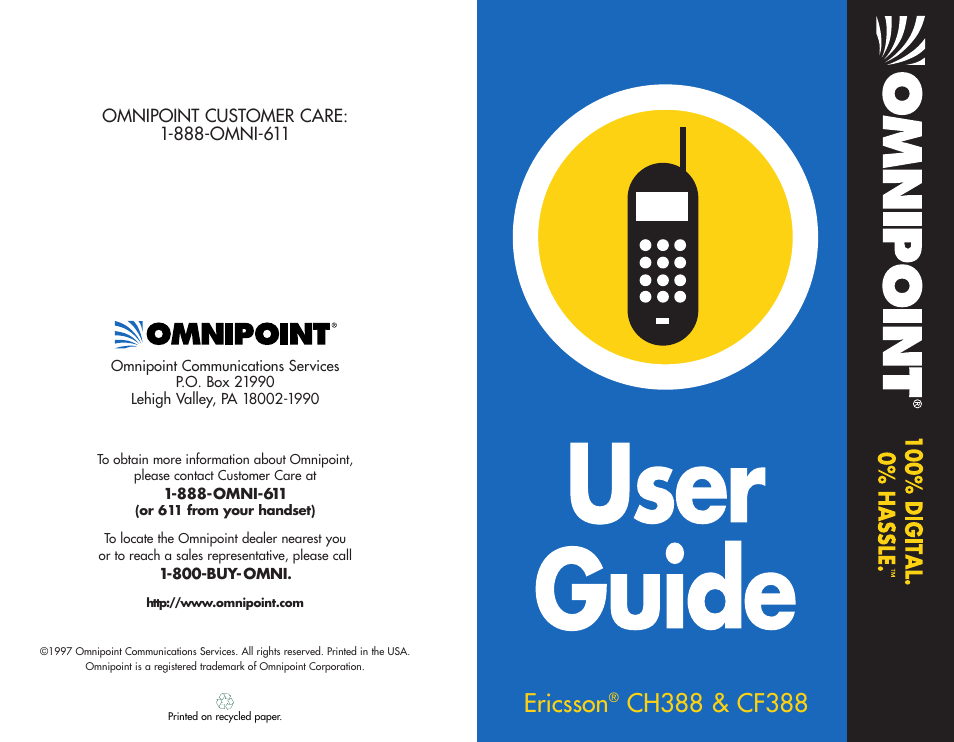 Ericsson CF388 User Manual | 36 pages