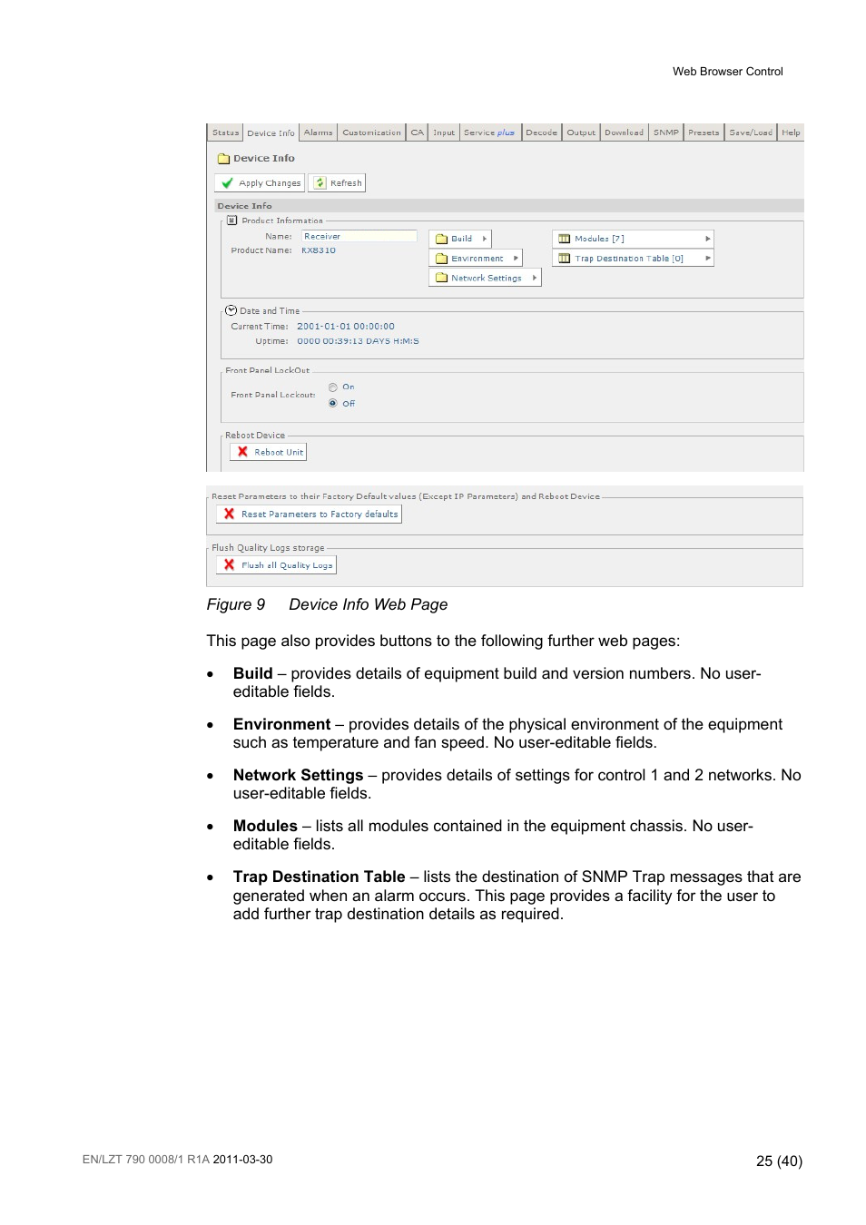 Figure 9 | Ericsson Distribution Receivers RX8315 User Manual | Page 25 / 40