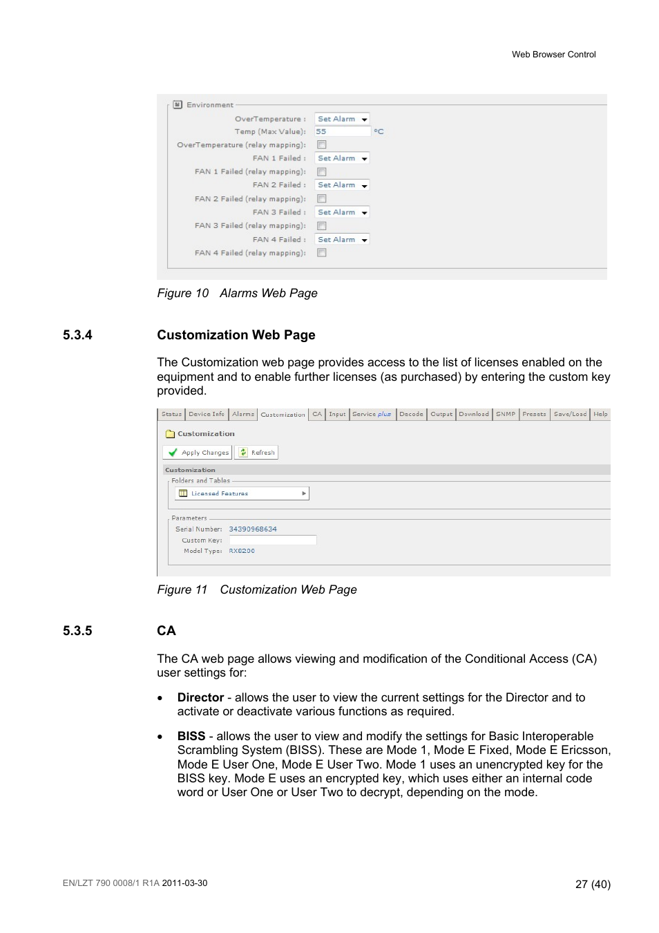Figure 10, Figure 11 | Ericsson Distribution Receivers RX8315 User Manual | Page 27 / 40