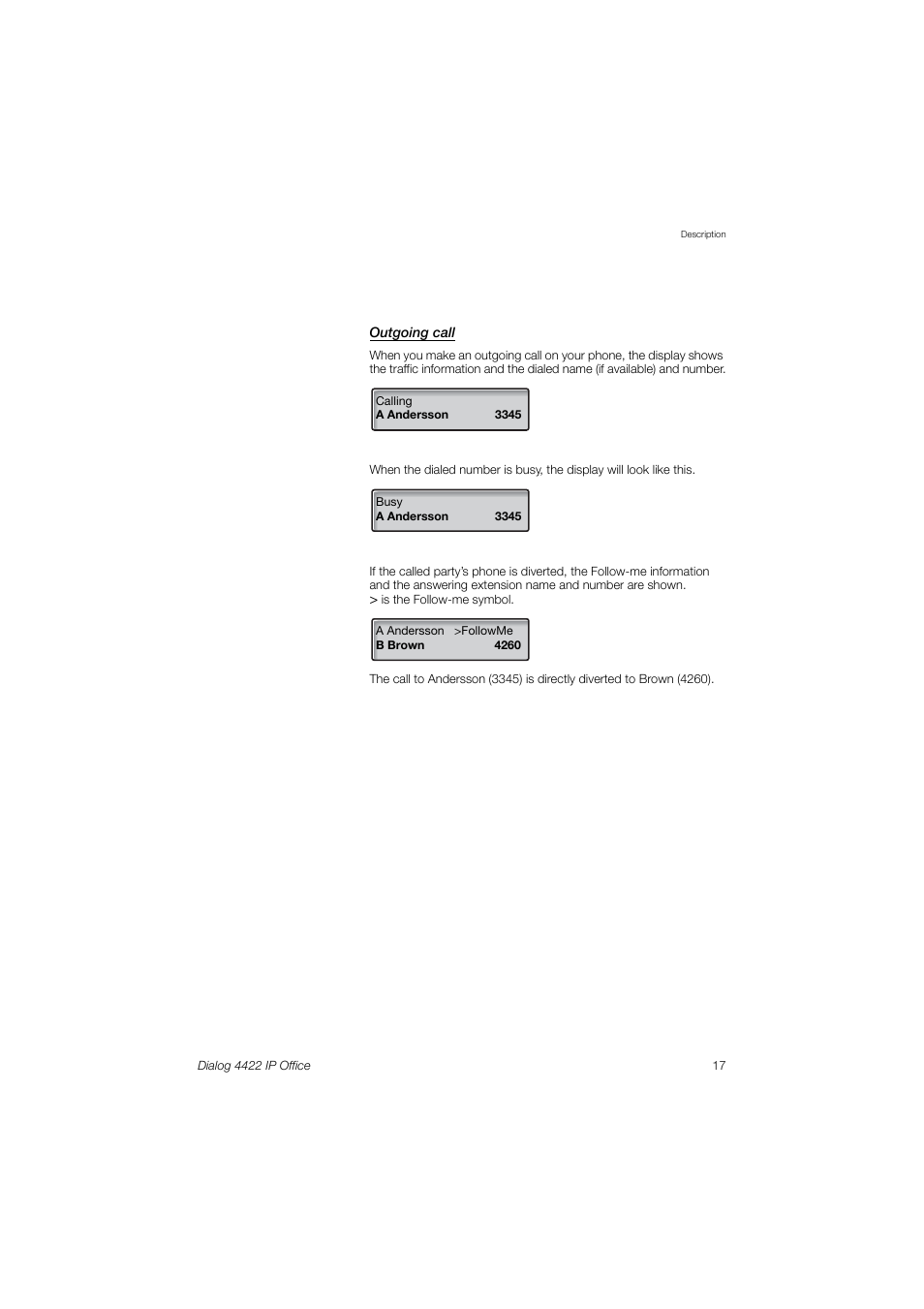 Ericsson DIALOG 4422 User Manual | Page 17 / 116