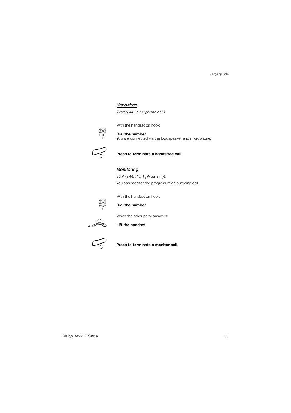 Ericsson DIALOG 4422 User Manual | Page 35 / 116