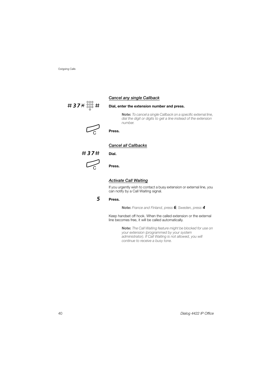 37* z | Ericsson DIALOG 4422 User Manual | Page 40 / 116