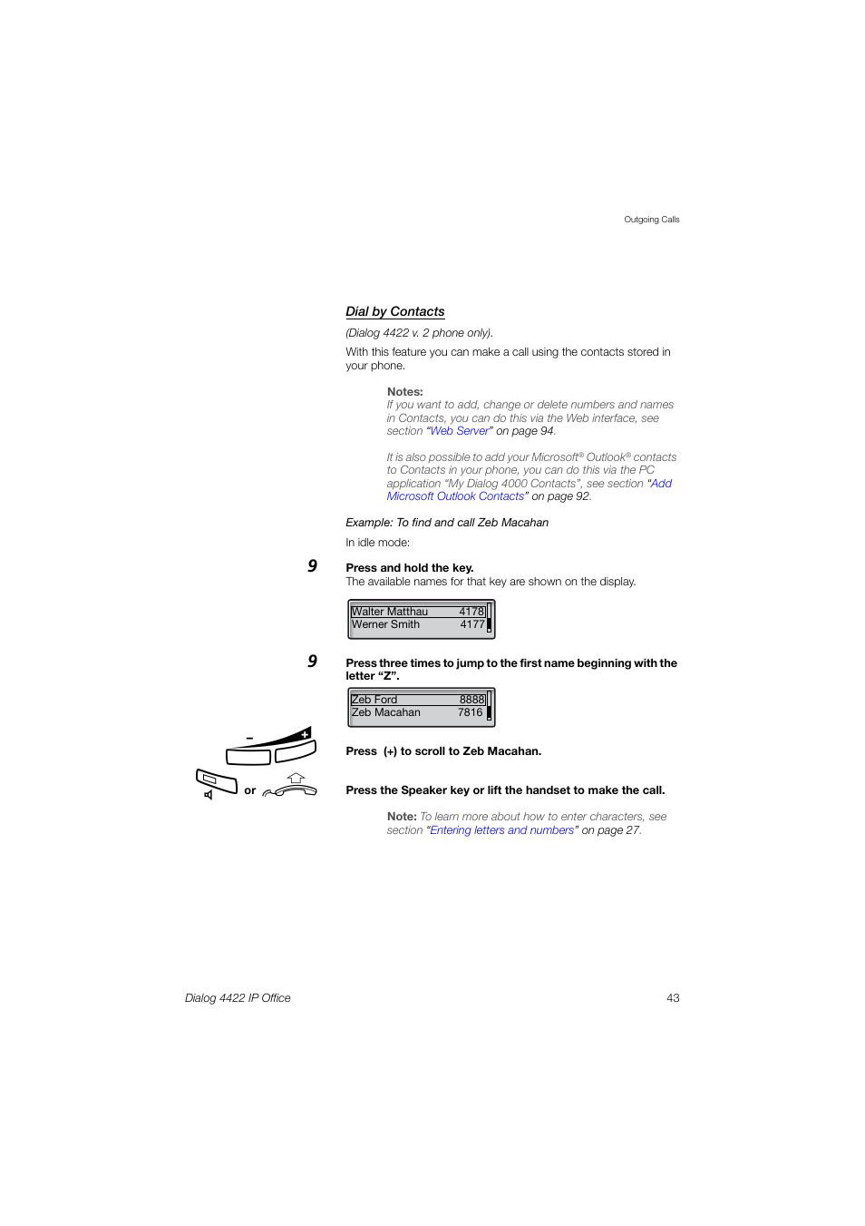 Ericsson DIALOG 4422 User Manual | Page 43 / 116