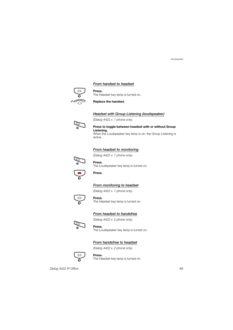 Ericsson DIALOG 4422 User Manual | Page 89 / 116