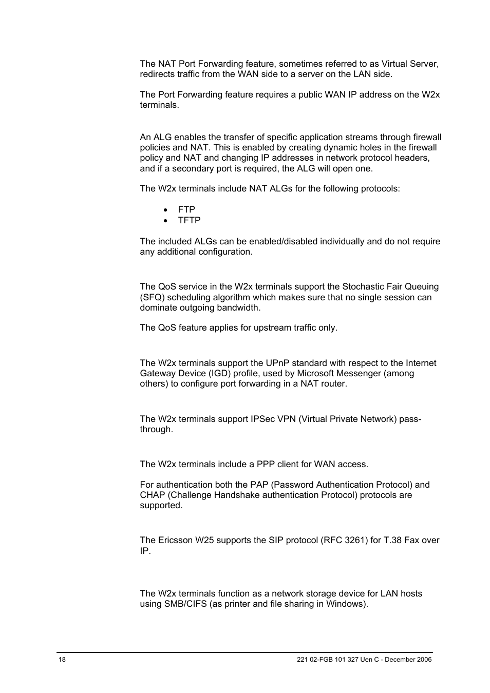 3 usb services | Ericsson W2x Series User Manual | Page 18 / 33