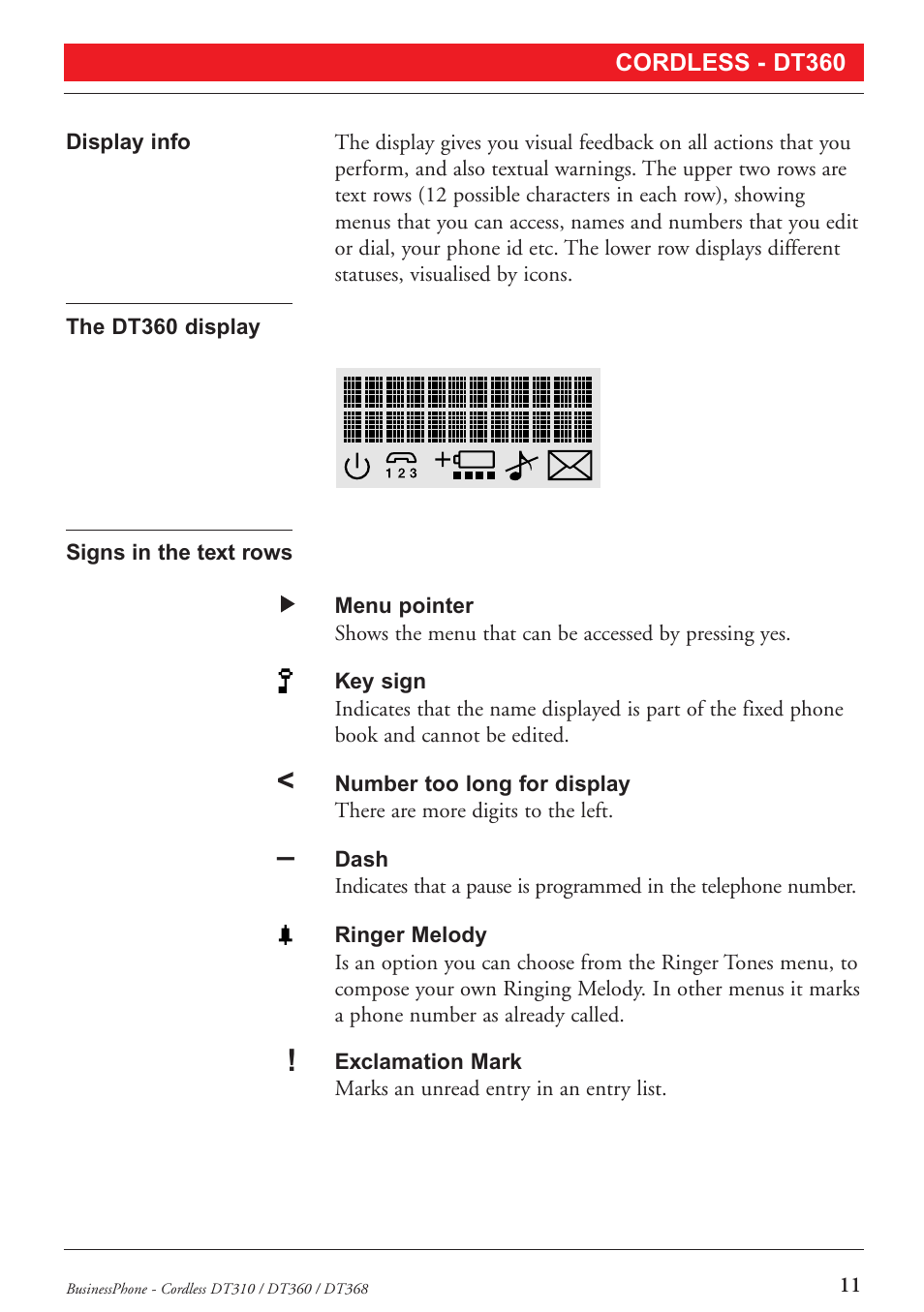 Ericsson DT368 User Manual | Page 11 / 84