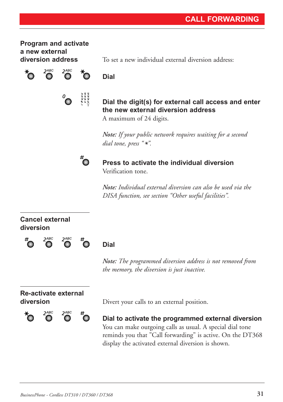 Ericsson DT368 User Manual | Page 31 / 84