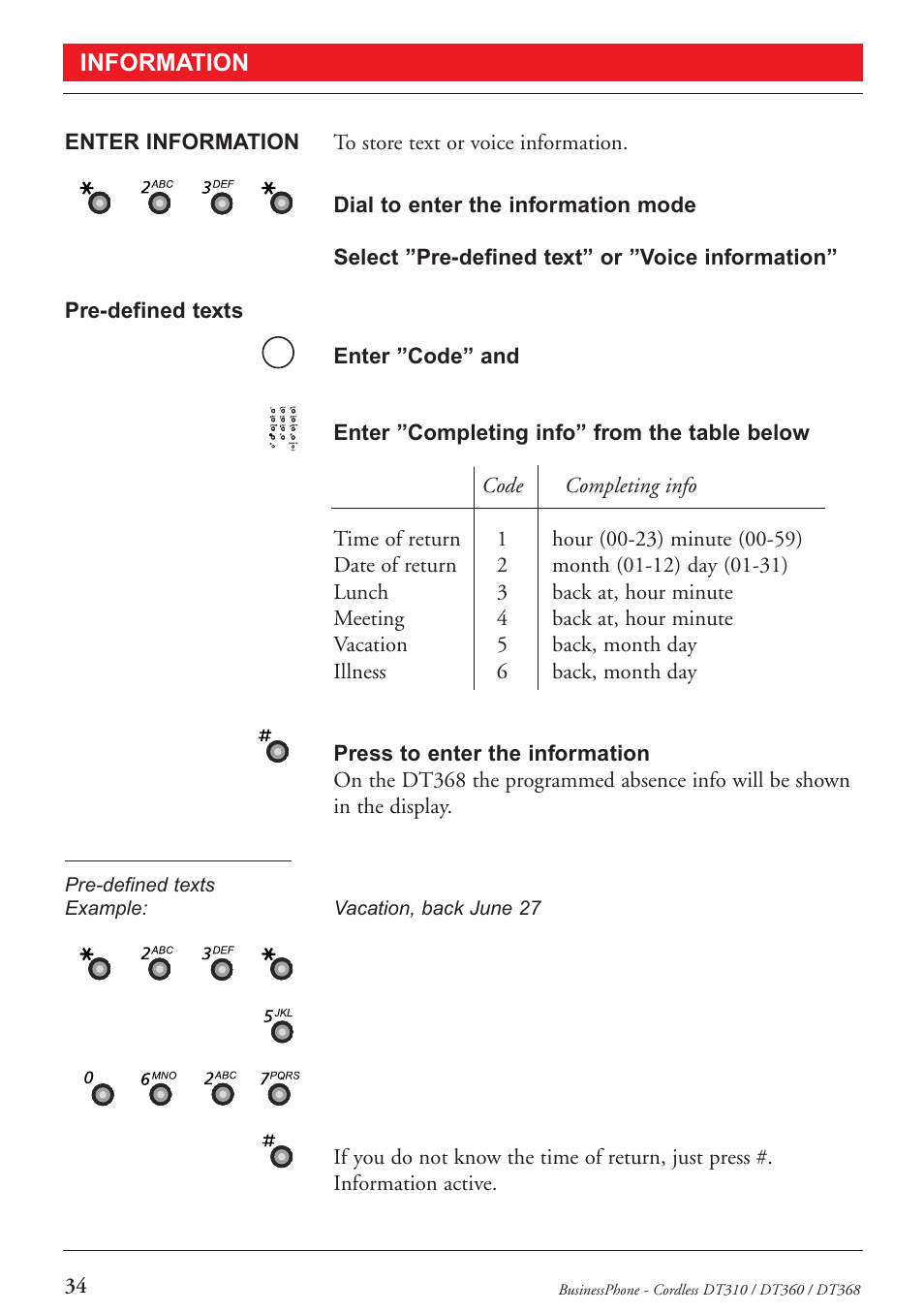 Ericsson DT368 User Manual | Page 34 / 84