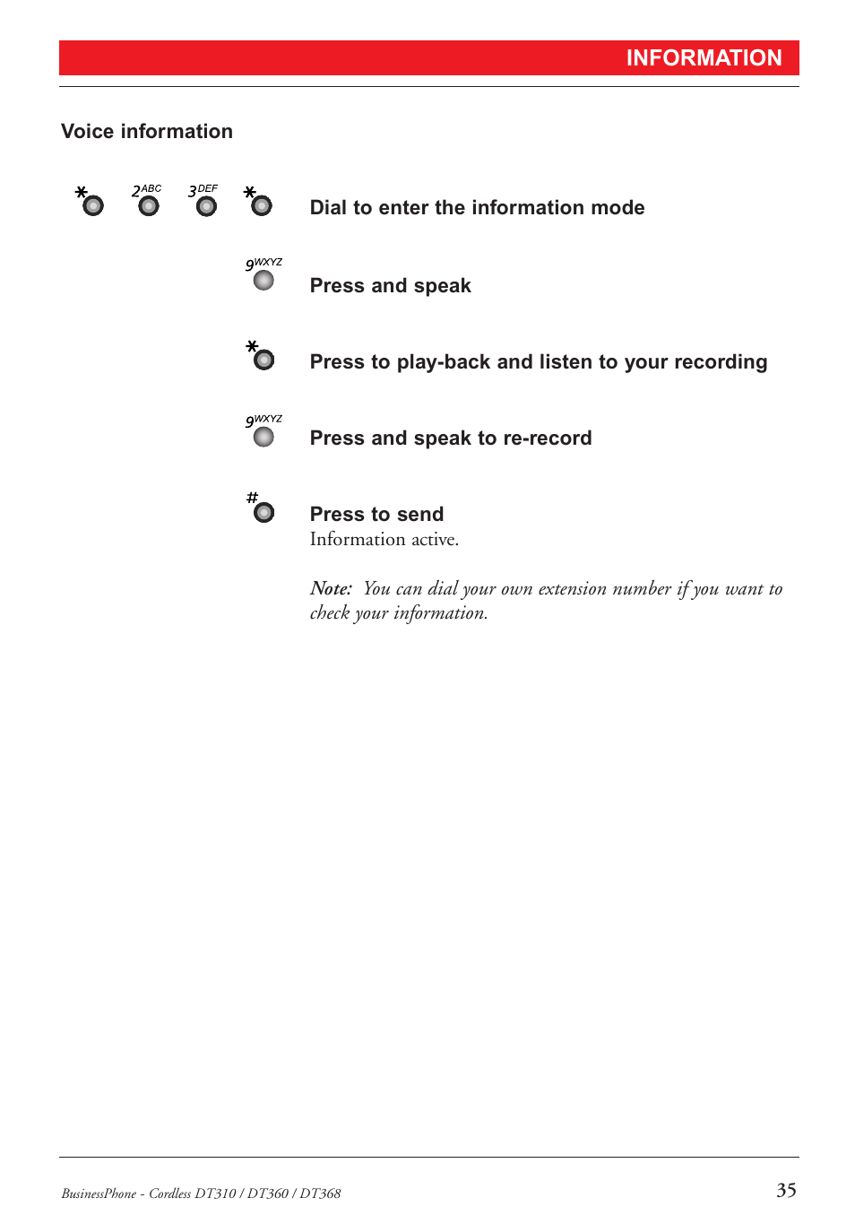 Ericsson DT368 User Manual | Page 35 / 84