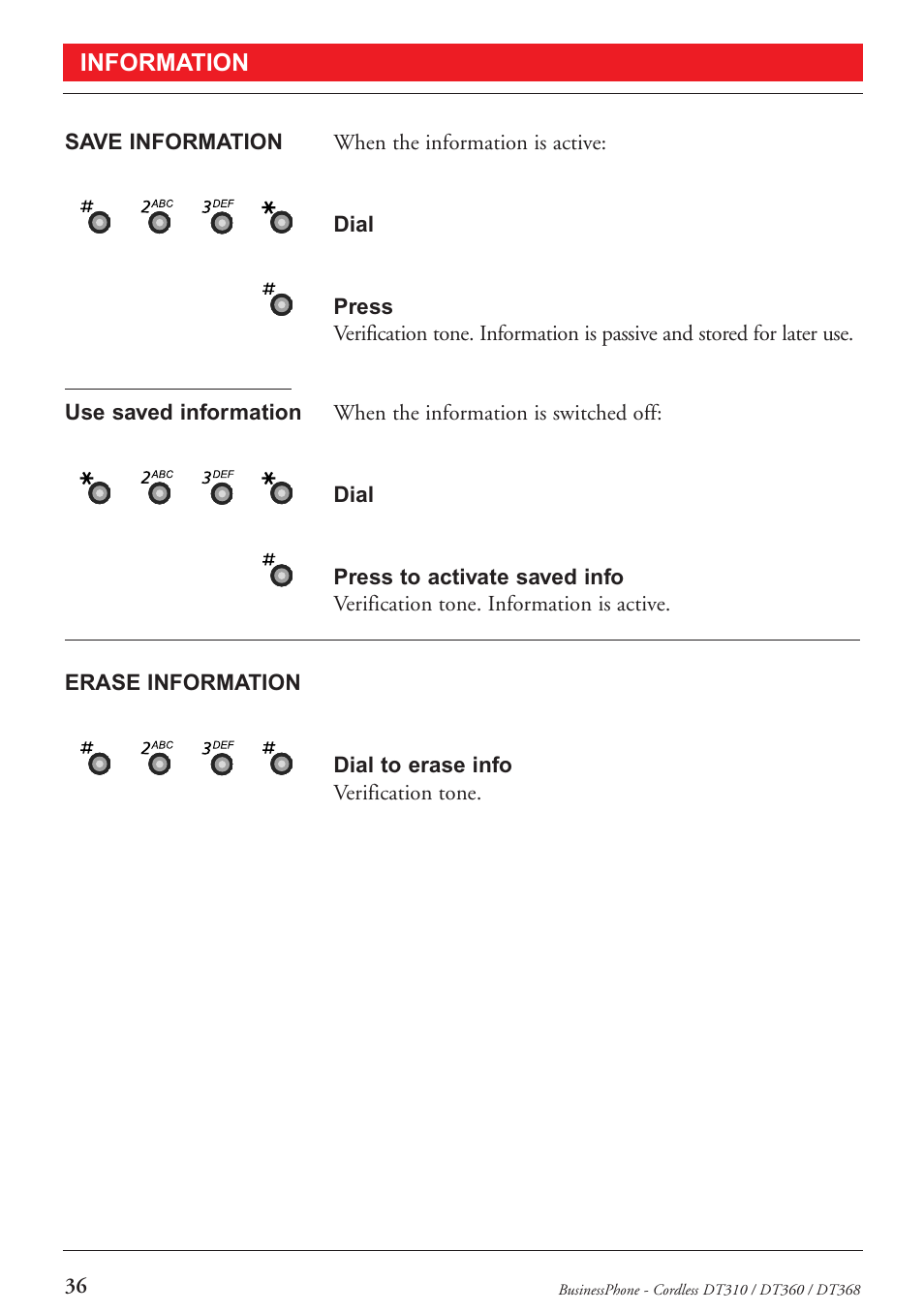 Ericsson DT368 User Manual | Page 36 / 84