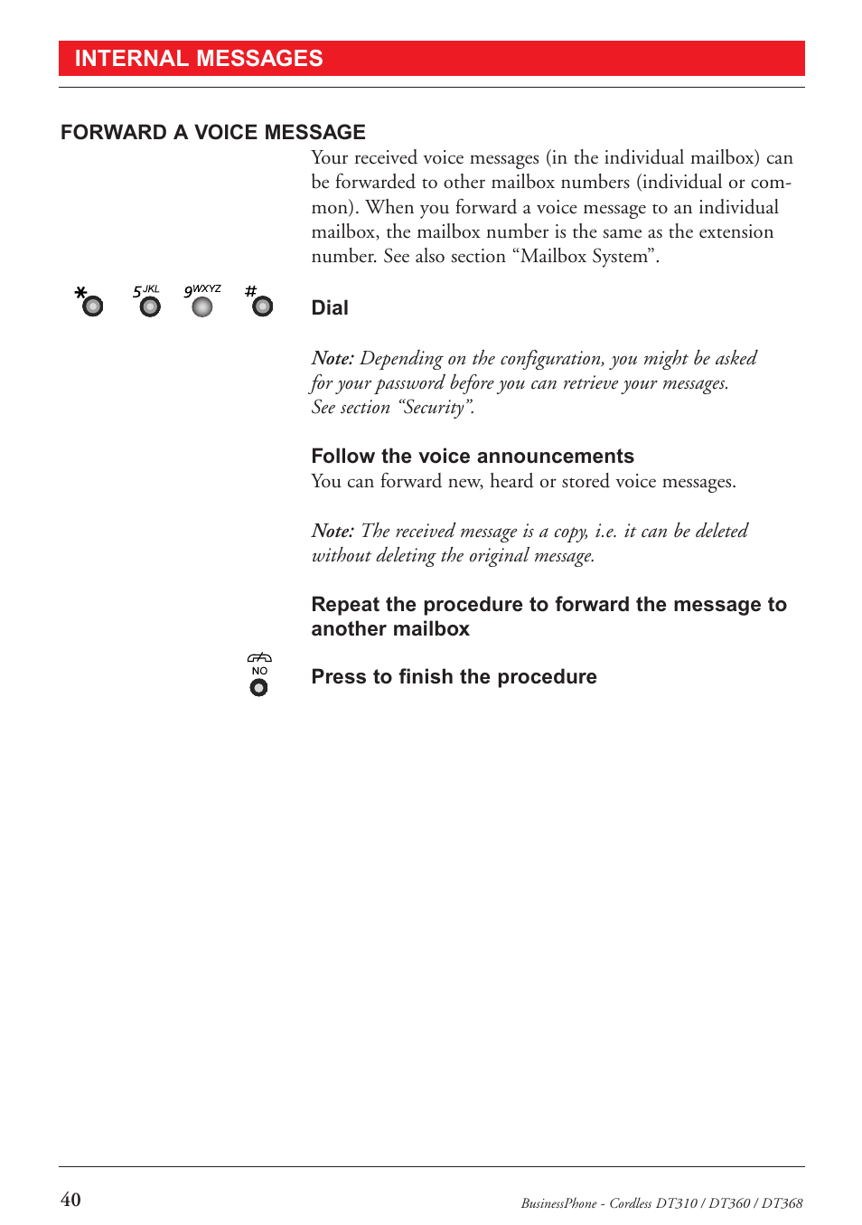 Ericsson DT368 User Manual | Page 40 / 84