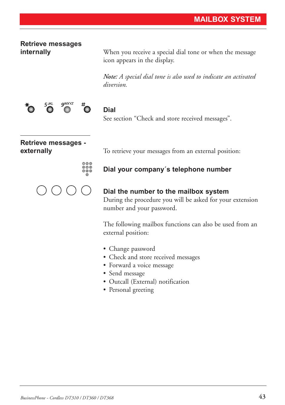 Ericsson DT368 User Manual | Page 43 / 84