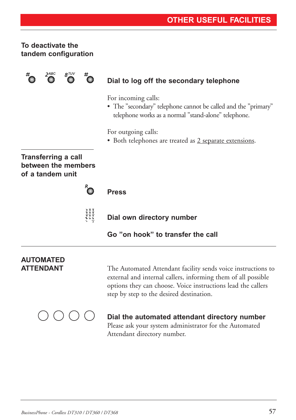 Ericsson DT368 User Manual | Page 57 / 84