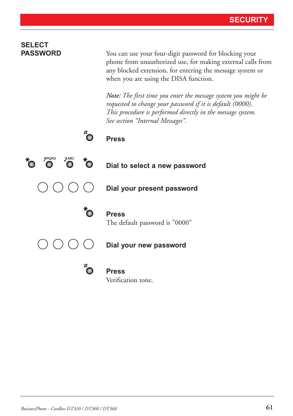 Ericsson DT368 User Manual | Page 61 / 84