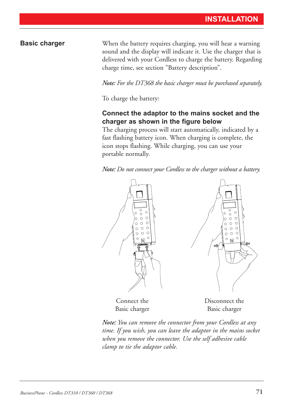 Ericsson DT368 User Manual | Page 71 / 84