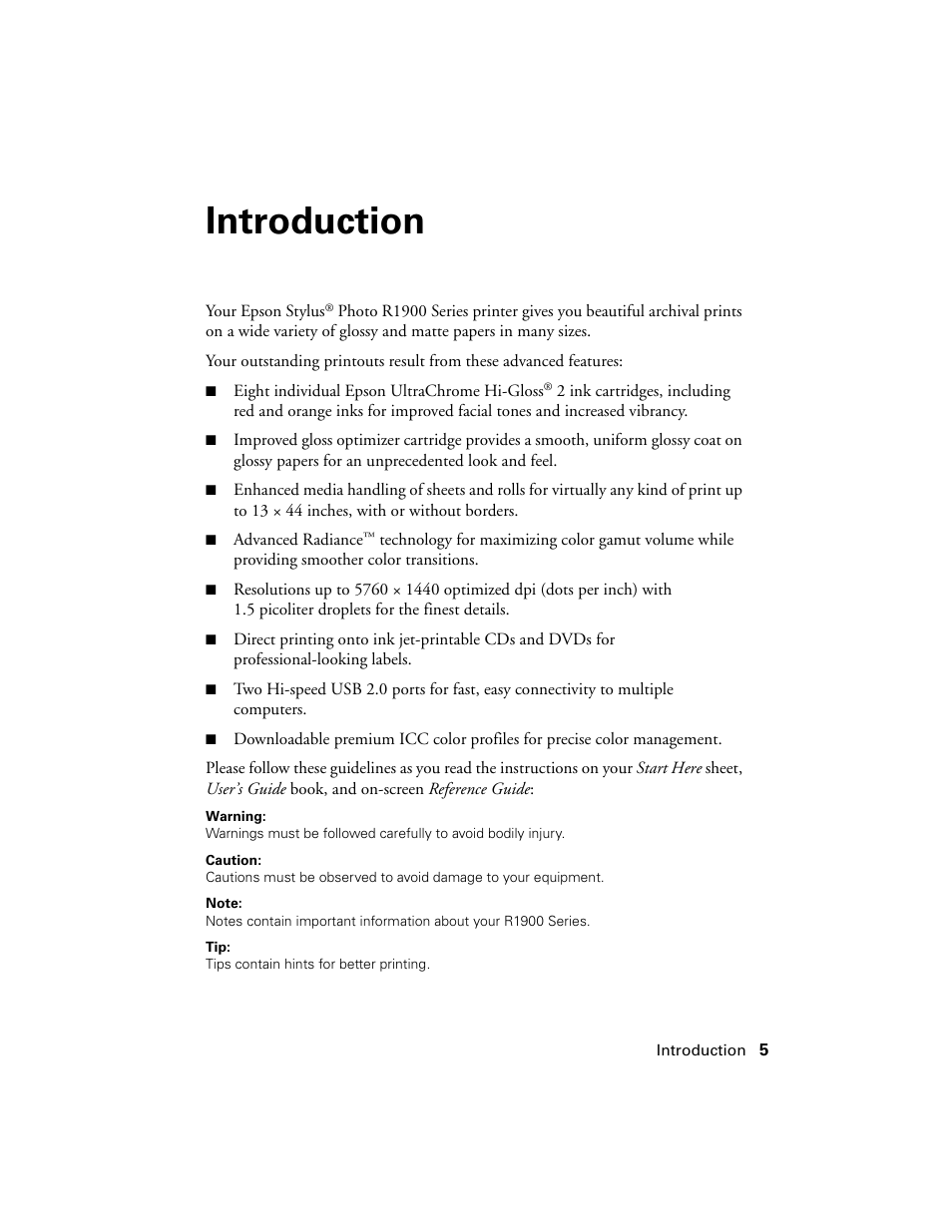 Introduction | Ericsson PHOTO R1900 User Manual | Page 5 / 52