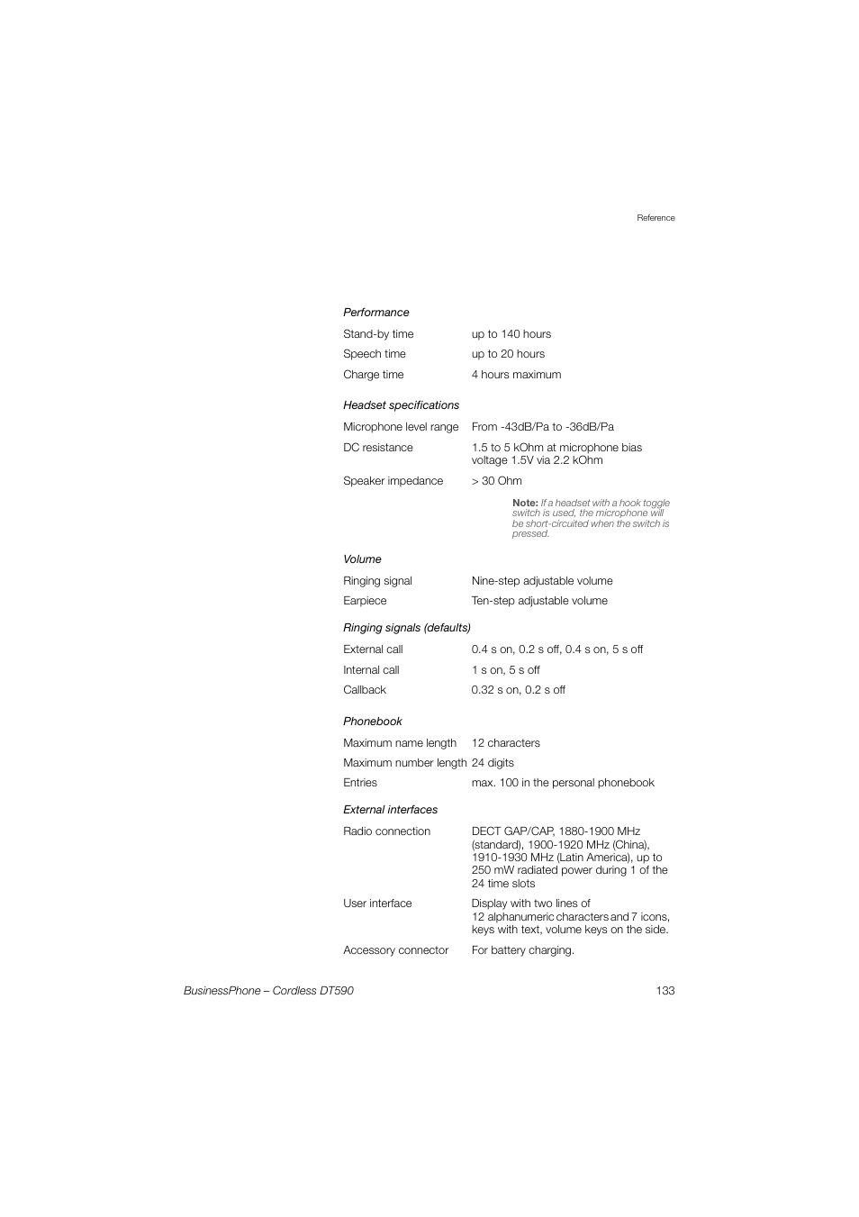 Ericsson DT590 User Manual | Page 133 / 144