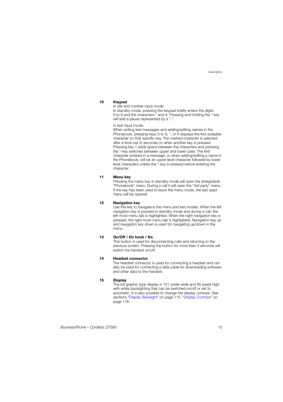 Ericsson DT590 User Manual | Page 15 / 144