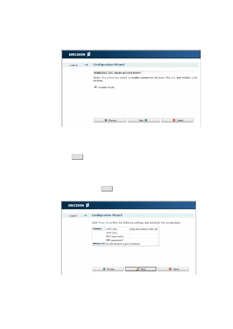 Ericsson W21 User Manual | Page 19 / 84