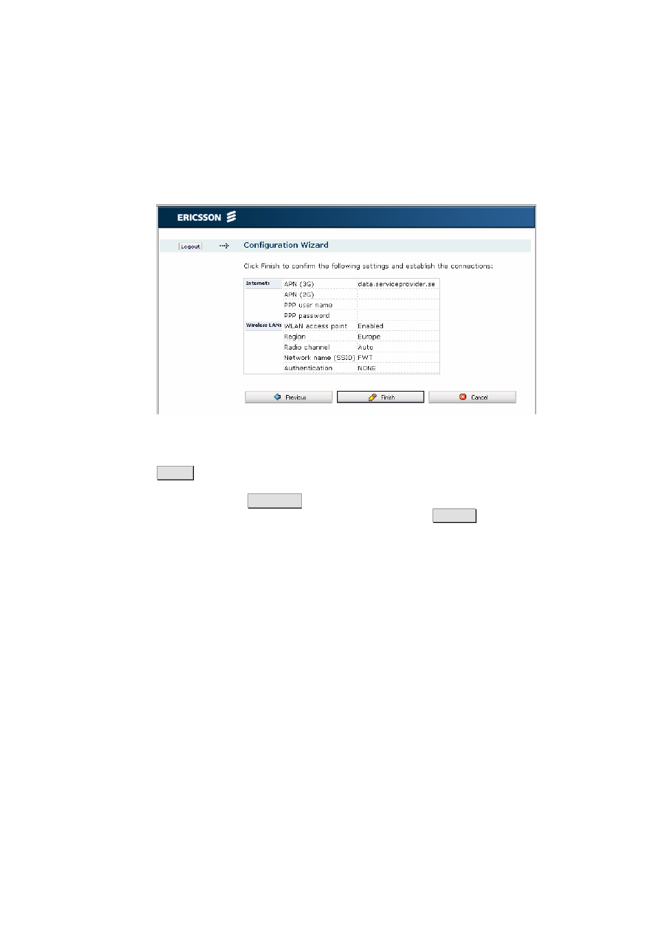 1 none, 2 wep encryption key | Ericsson W21 User Manual | Page 24 / 84