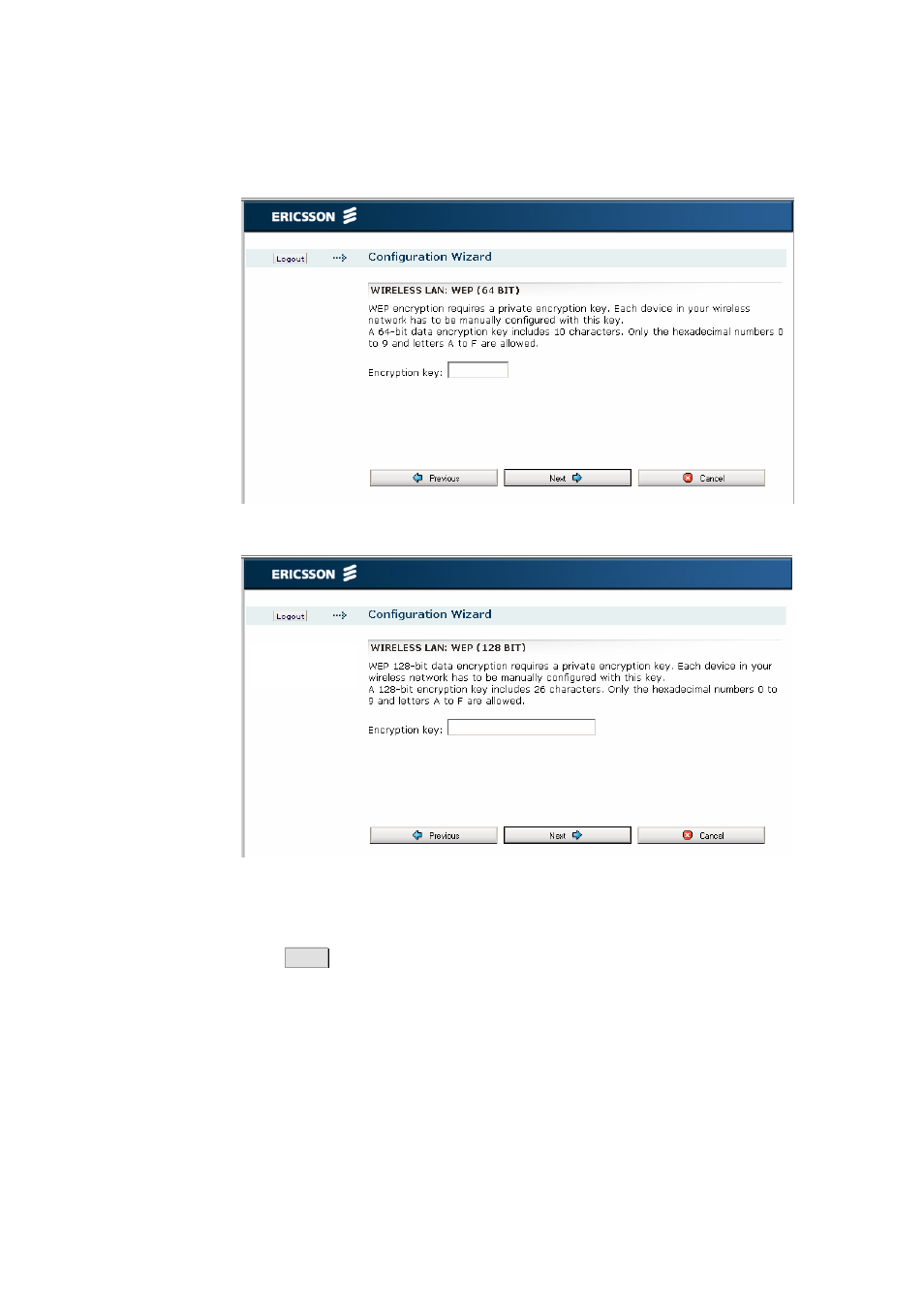 3 wpa/wpa2 passphrase | Ericsson W21 User Manual | Page 25 / 84