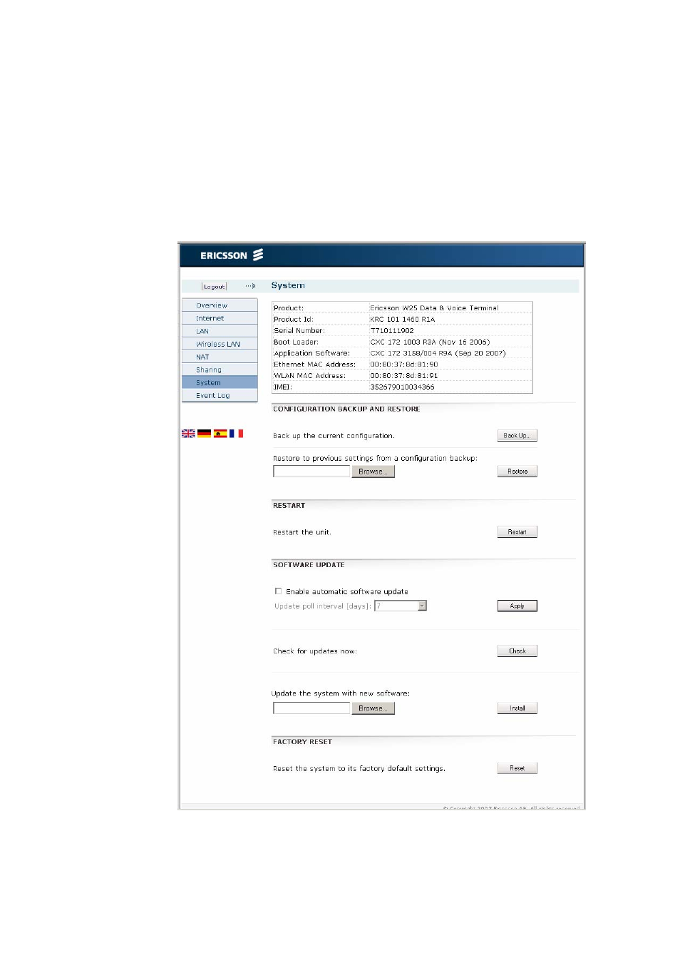 9 system | Ericsson W21 User Manual | Page 53 / 84