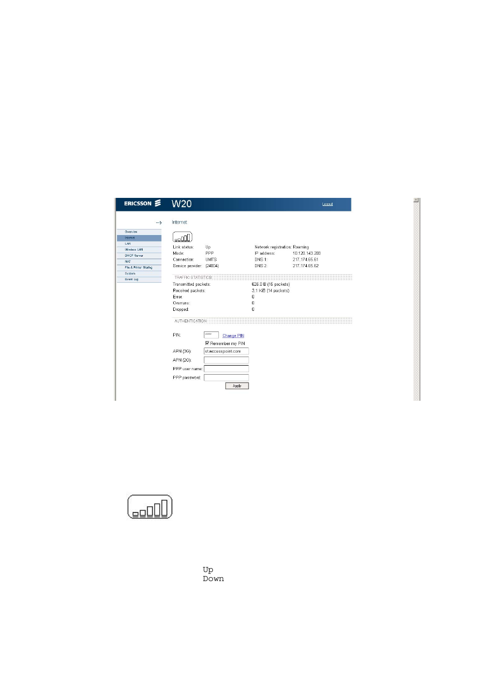 4 internet | Ericsson WCDMA/HSDPA User Manual | Page 24 / 68