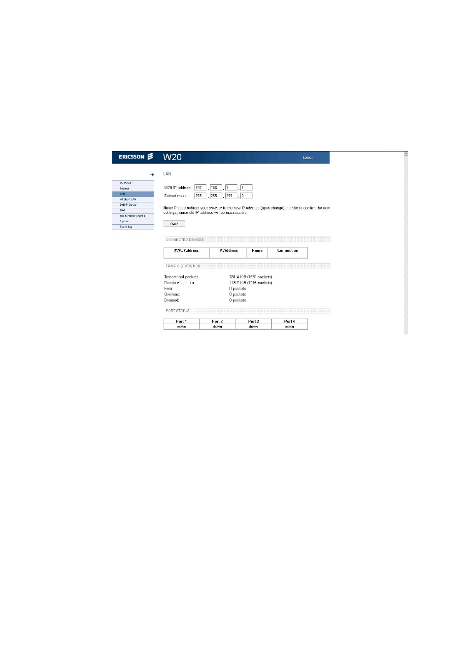 5 lan | Ericsson WCDMA/HSDPA User Manual | Page 28 / 68