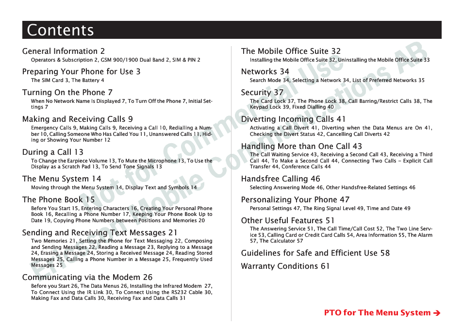 Ericsson I 888 WORLD User Manual | Page 2 / 70