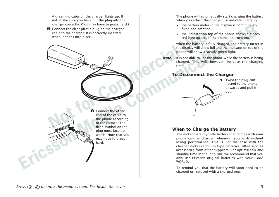 Ericsson I 888 WORLD User Manual | Page 9 / 70