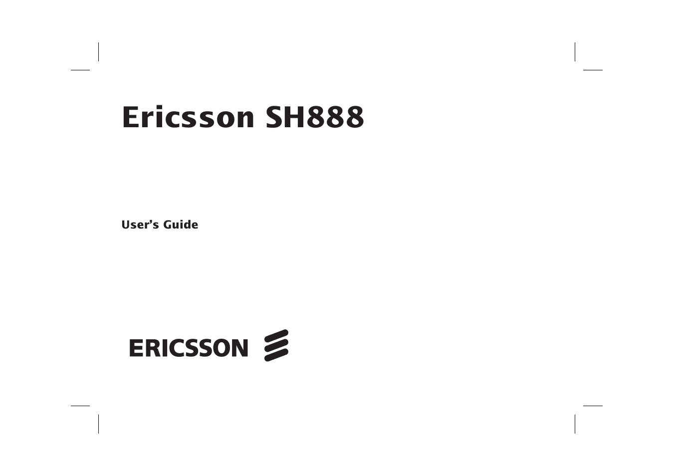 Ericsson SH888 User Manual | 71 pages