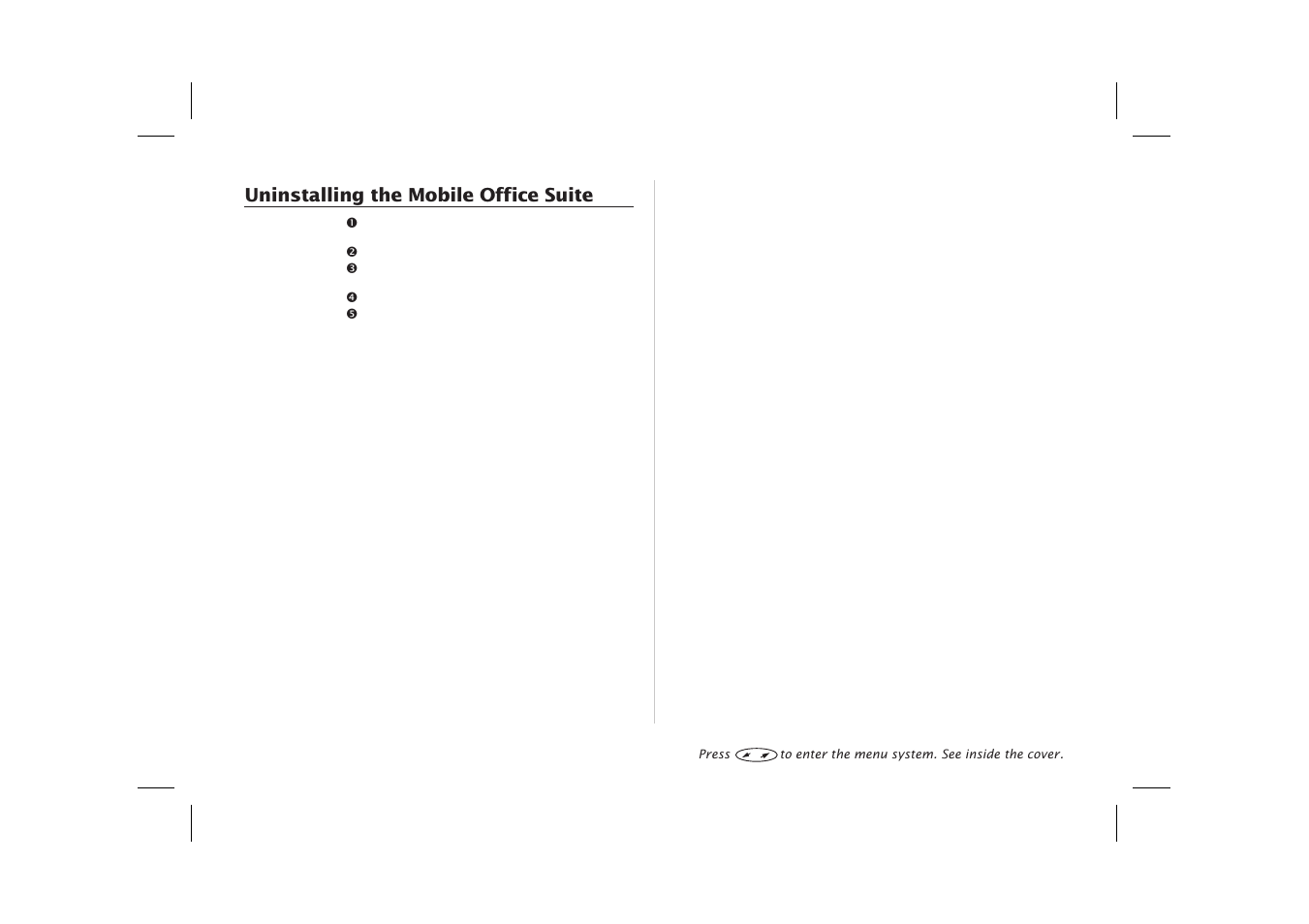 Uninstalling the mobile office suite 34, Uninstalling the mobile office suite | Ericsson SH888 User Manual | Page 38 / 71