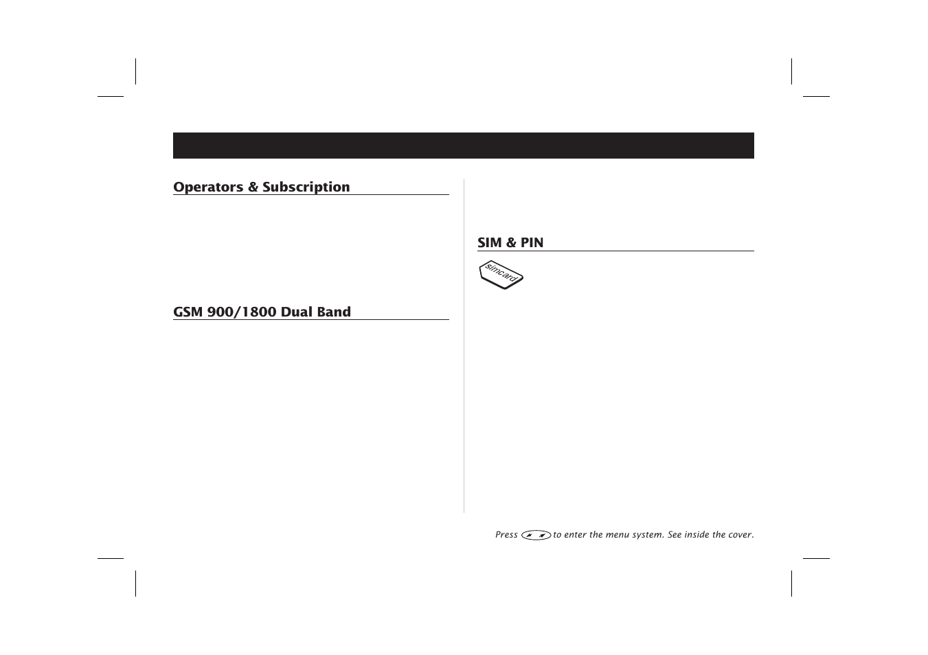 General information, Capacity 2, Coverage 2 | Frequencies 2, Gsm 900 2, Operators 2, Pcn 2, Personal identity number (pin) 2, Personal unblocking key (puk) 2, Pin 2 | Ericsson SH888 User Manual | Page 6 / 71