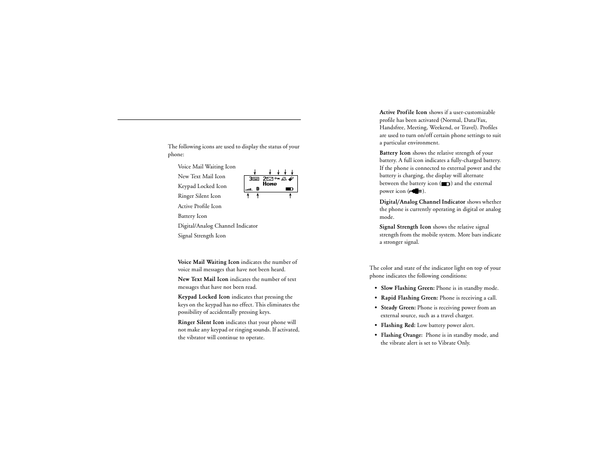 Phone display icons and display indicators, Not for commercial use – ericsson inc | Ericsson T18d User Manual | Page 21 / 79