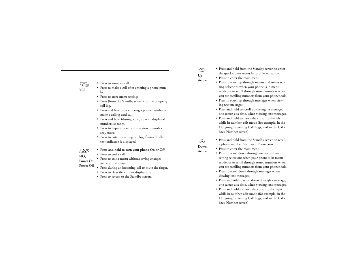 Key functions, Not for commercial use – ericsson inc | Ericsson T18d User Manual | Page 22 / 79