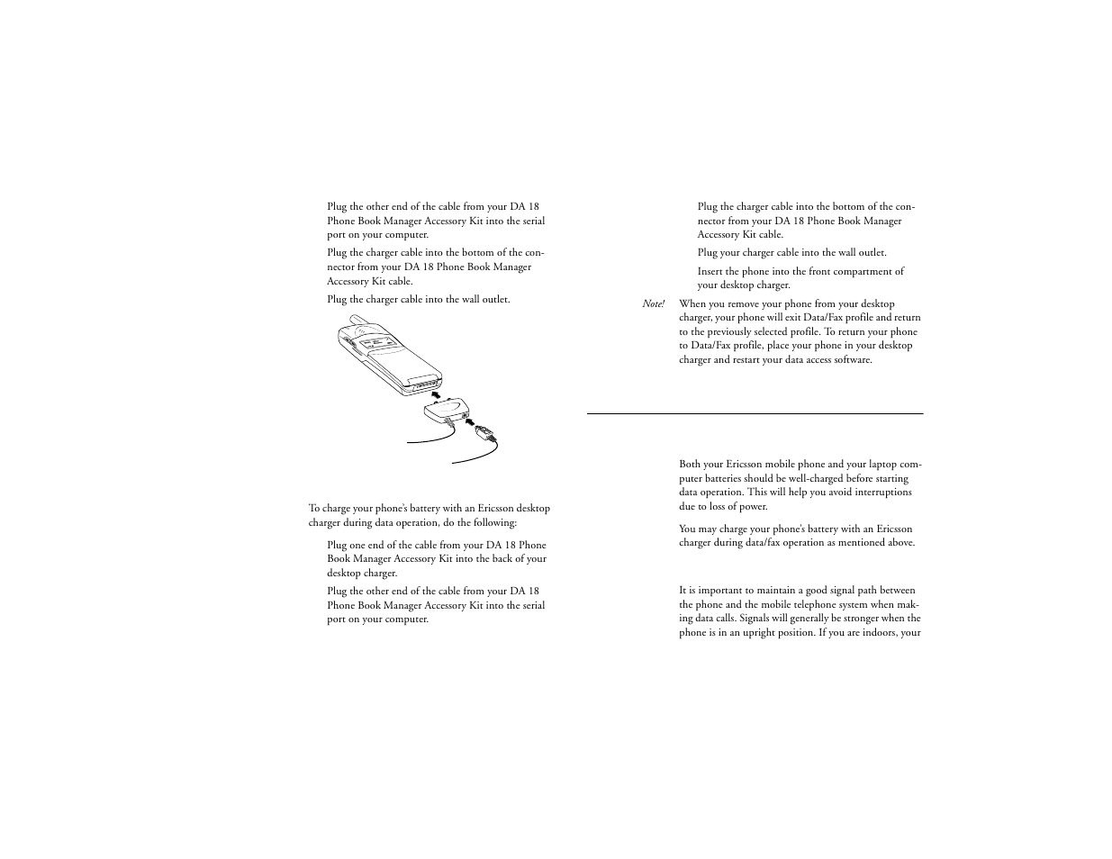 Achieving best performance, Not for commercial use – ericsson inc | Ericsson T18d User Manual | Page 65 / 79