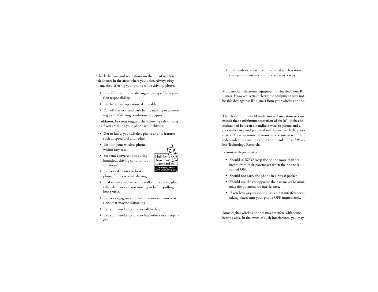 Not for commercial use – ericsson inc | Ericsson T18d User Manual | Page 8 / 79