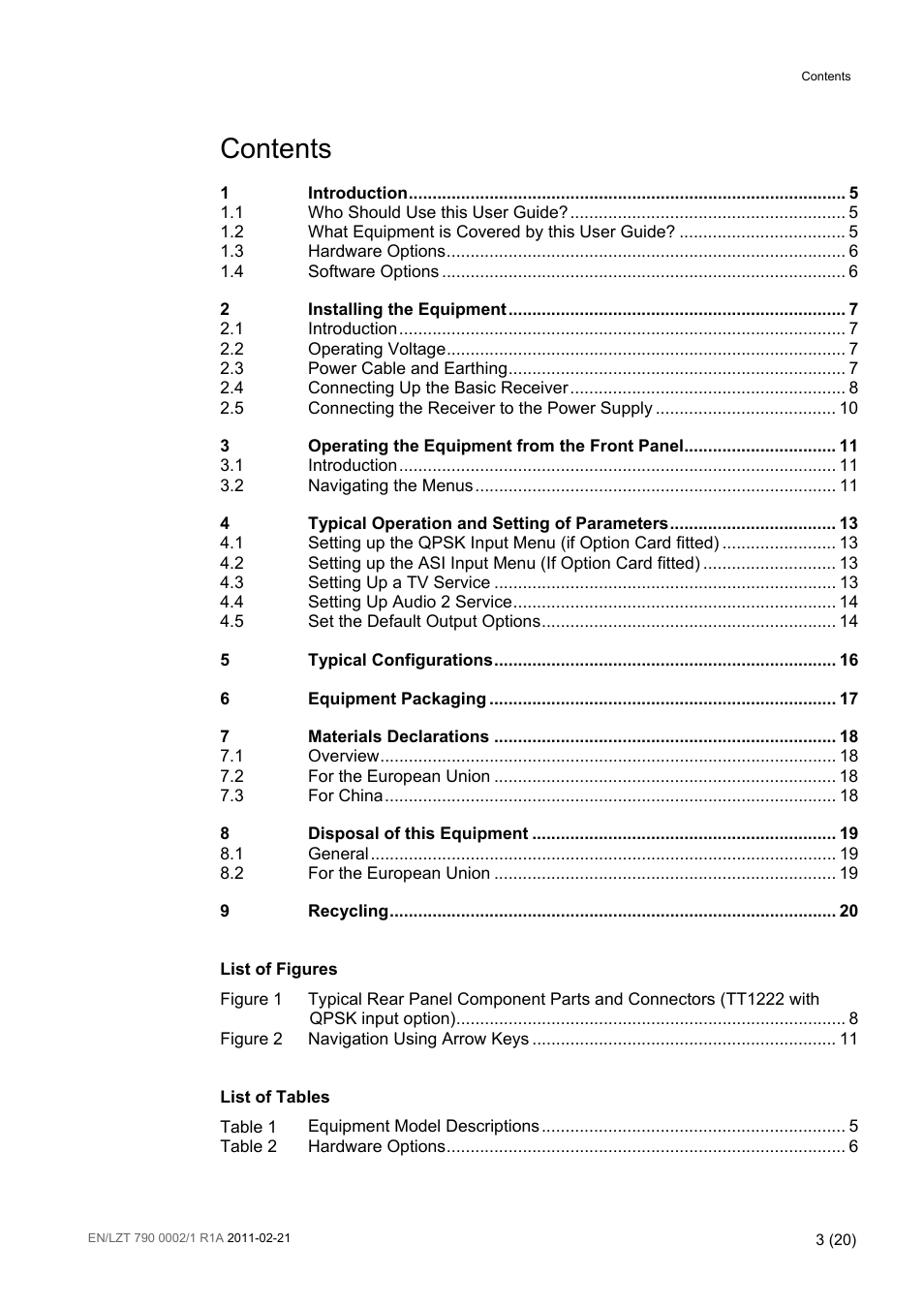 Ericsson TT1222 User Manual | Page 3 / 20
