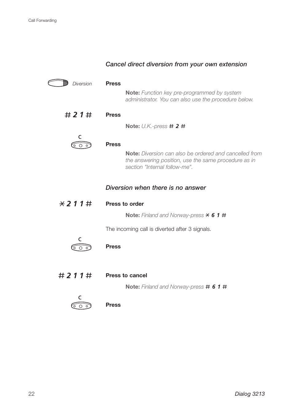 Ericsson Dialog 3213 User Manual | Page 22 / 92